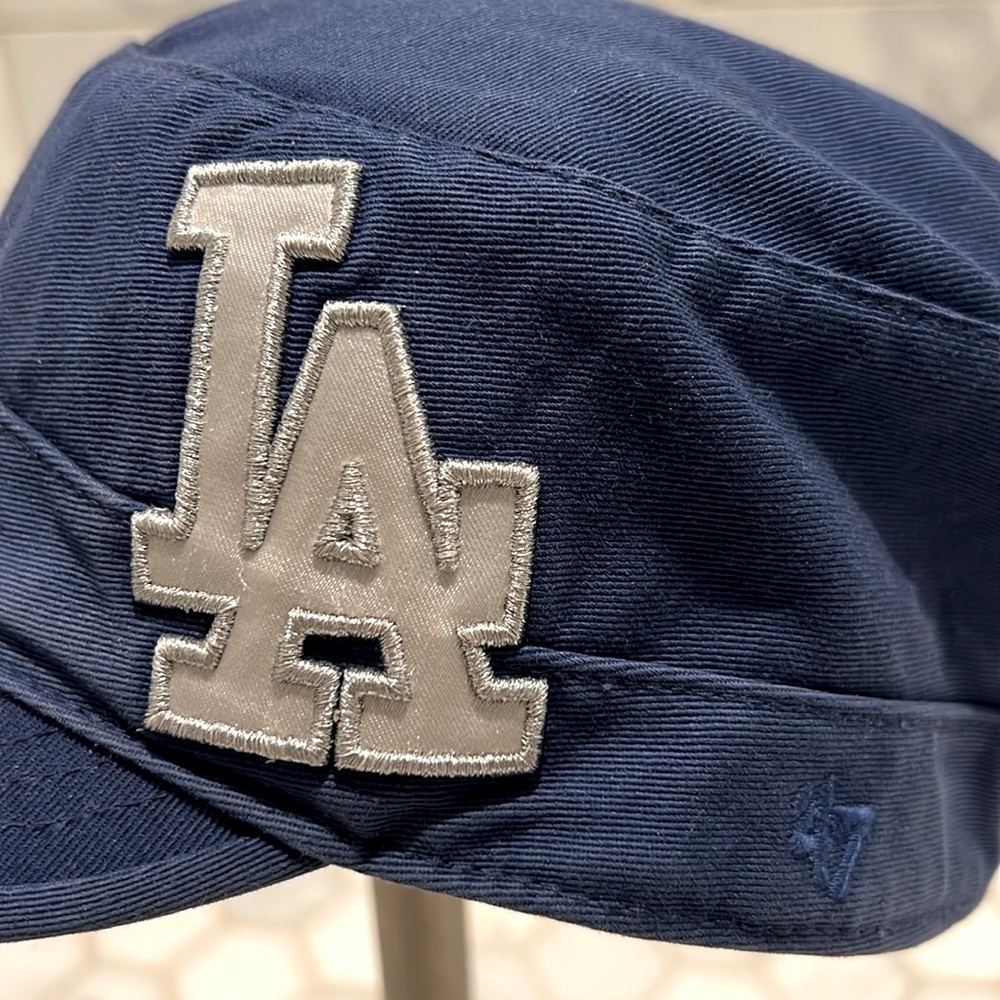 47 BRAND Painters Cap LA Los Angeles Dodgers Womens Snapback Blue Baseball Hat - Picture 2 of 8